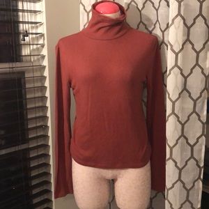 Rust colored turtle neck.  Brand new WITHOUT tags